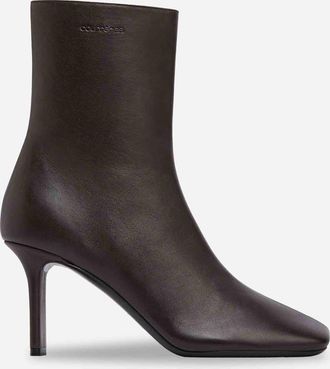 Courr&egrave;ges Square Toe Ankle Boots
