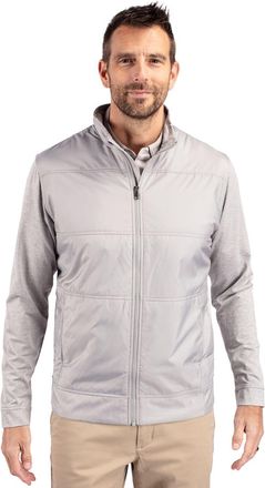 Cutter & Buck Stealth Hybrid Quilted Mens Full Zip Windbreaker Jacket
