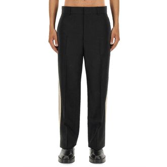 Palm Angels Straight Trousers, male, Black, Size: M Straight Trousers