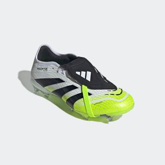 adidas Fussballschuh ADIDAS PERFORMANCE PREDATOR PRO FOLD-OVER TONGUE FG, Damen, Gr. 42,5, bunt (cloud wei&szlig;, core schwarz, lucid lemon), Synthetik, Schuhe Fu