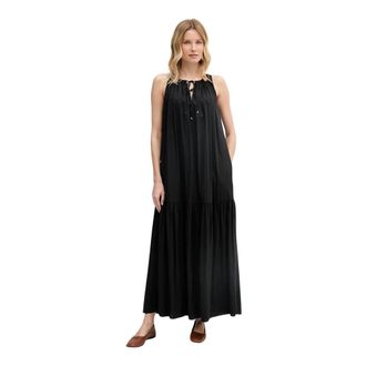 Mos Mosh Sabri Maxi Jurk - Dames - Maxi kleedjes - Zwart - S - Kleedjes