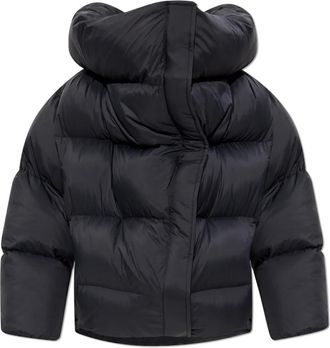 Balenciaga Ge&iuml;soleerde jas - Dames - Winterjassen - Zwart - XS - Leer - Jassen