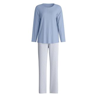 CALIDA Pigiama a righe- lungo - - Nightwear & Lounge - Donna - Blu - S
