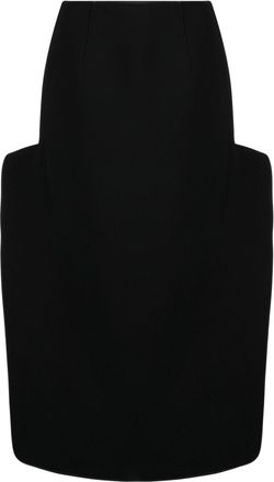 Maticevski Pureness Cut Away skirt - women - Polyester - 10 - Black