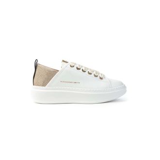 Alexander Smith Sneakers, female, White, 3 UK, Wembley White Gold Trainers Women