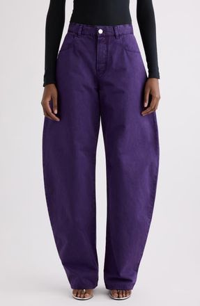 Alaia Round Jeans in Violet Washed at Nordstrom, Size 40