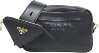 Prada Pre-owned Grace LUX Schoudertas - Dames - Vintage Schoudertas - Zwart - ONE Size - Leer - Vintage