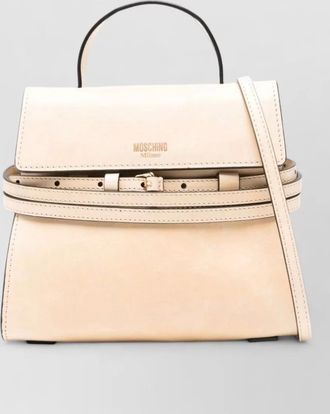 Moschino shoulder bag top handle detachable strap