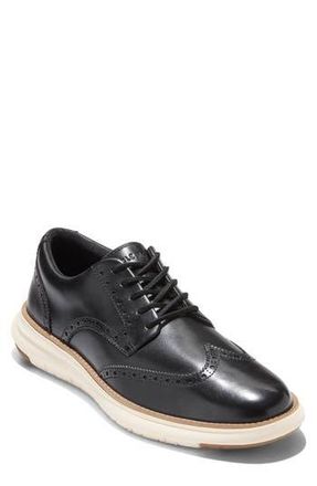 Cole Haan Grand Remix Wingtip Oxford Sneaker in Black /Ivory at Nordstrom Rack, Size 10.5
