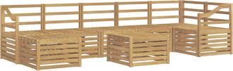 vidaXL Conjunto De Sof&aacute;s De Exterior 8 Uds. Blanco Vidaxl