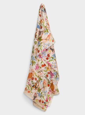 Fraas Womens Lightweight 100% silk animal and vegetation scarf
