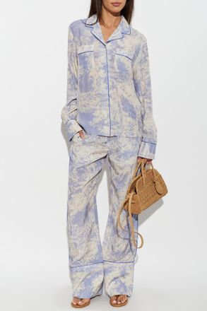 Off-white Printed Trousers, Womens, Purple