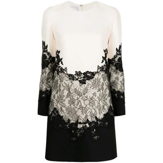 Valentino Garavani Lace-Embellished Shift Dress