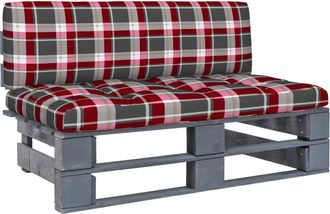 vidaXL Otomana De Jard&iacute;n De Palets Madera De Pino Impregnada Gris Vidaxl
