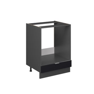 Vicco Armario Para Horno Empotrado Fame-line, Rayas Negras, 60 Cm Sin Encimera