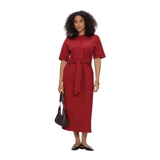 Moss Copenhagen Dames, Jurken, Rood, Maat: Xs/S Viscose