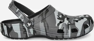 Crocs Classic Camouflage Clogs Black / Slate Grey