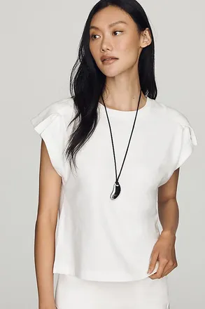Maeve 100% Cotton Structured Tee