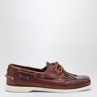 Sebago Mocassino Docksides Portland Waxed marrone