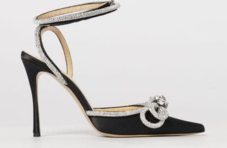 Mach & Mach Pump Mach & Mach in raso con strass e fiocco