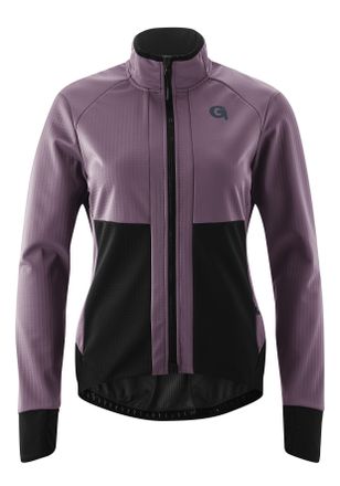Gonso Fahrradjacke GONSO Trail Jacket Softshell W, Damen, Gr. 34, lila (aubergine), 100% Polyester, hoch geschlossener Ausschnitt, Jacken Fahrradjacke, Wass