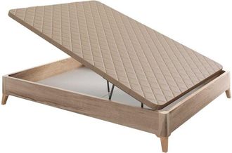 Colchones Aznar Canapé Abatible Arcón de madera con patas transpirable altura 34,5 cm 150x190 cm - Cambrian