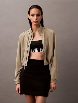 Calvin Klein Calvin Klein Womens CK Sport Woven Mesh Jacket - Brown - XS