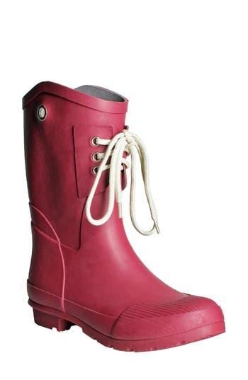 COPY - Royal  red ball rain boots ? Shop Red Womens University of Oklahoma Polka Dot Round Toe  main image 3
