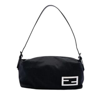 Fendi Pre-owned Shoulder Bags, female, Black, Size: ONE SIZE Pre-owned Neoprene Shoulder Bag
