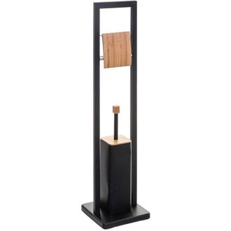 5five Simply Smart 5five Simply Smart - Portarrollos Con Escobillero Natureo Negro