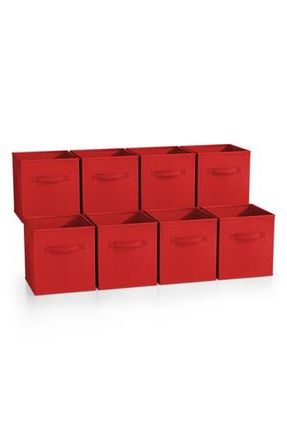 Sorbus 8-Pack Collapsible Storage Cubes in Red at Nordstrom Rack