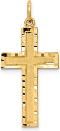 Diamond2Deal 10k Yellow Gold Cross Charm