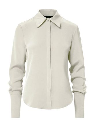 Brandon Maxwell The Spence silk shirt - women - Silk - 4 - Neutrals