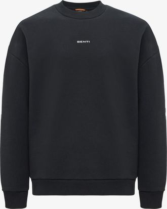 Genti Backprint Sweater | Zwart