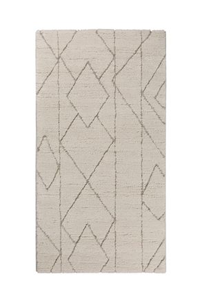 Wecon Home Alfombra dise&ntilde;o inspiraci&oacute;n natural en relieve tonos beige 80x150