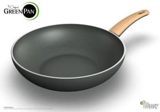 GreenPan Wok Induccion 28 Cm. Wood-be Cw001400-002