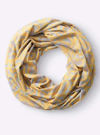 Heine Loop HEINE, Damen, gelb (sonnengelb), Viskose, gemustert, Modet&uuml;cher Loop