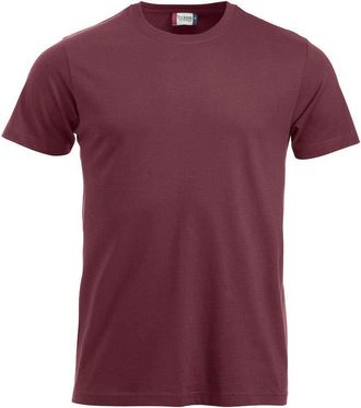 Clique Clique Mens New Classic T-Shirt, Red (Burgundy), Large