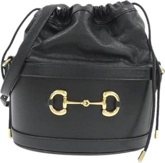 Gucci Pre-owned Horsebit 1955 Leather Shoulder Bag - Pre-owned - Mujer - Negro - ONE SIZE