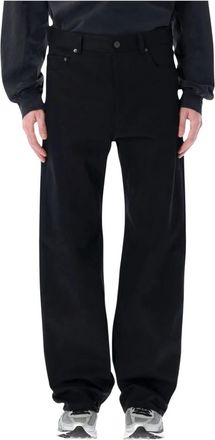 Balenciaga Broek met Gebogen Knie - Heren - Regular Fit Jeans - Zwart - W31 - Katoen - Jeans