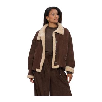 Nukus Nukus, Jassen, Dames, Bruin, M, Elena Jacket
