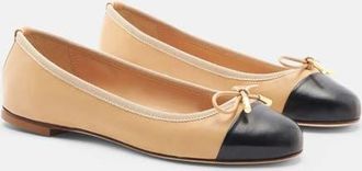 Scarosso Carla Ballet Flats in Nude - Calf at Nordstrom, Size 38.5