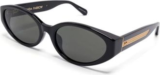 Linda Farrow Sunglasses, female, Black, Size: 59 MM Lfl1540 C1Sun Sunglasses