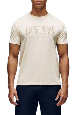 Psycho Bunny Rob Graphic Crew Tee in Ivory at Nordstrom Rack, Size 2(Xxs)