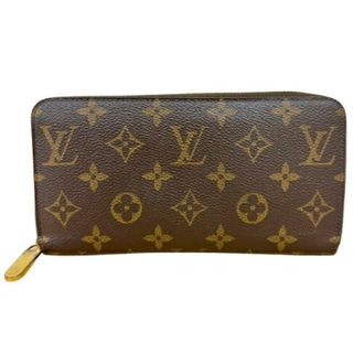 Louis Vuitton Monogram Brown Leather Long Wallet (Bi-Fold) (Pre-Owned)
