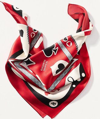 Elegancia Tropical Hats Silk Scarf