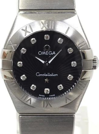 Omega Pre-owned Watches, female, Black, Size: ONE SIZE Pre-owned Stainless Steel watches