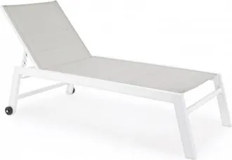 BIZZOTTO Tumbona Reclinable De Jard&iacute;n Con Ruedas Hilde Yes - Blanco