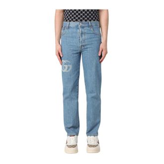 Gucci Heren, Jeans, Blauw, Maat: W31 Katoen
