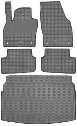 OEM Volkswagen Polo Vi Hatchback De Octubre De 2017. Set: Alfombrillas De Goma Para Coche + Alfombrilla Para Maletero